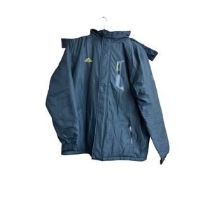 NWT Men’s Outdoor Jacket US XL Black Fleece Lined Hooded Windbreaker Winter Coat